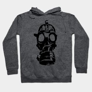 Vintage Gas Mask -- Black Edition Hoodie